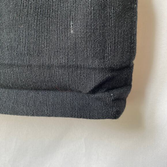 Embroidered Peacock Corduroy Canvas Tote Bag Black Pink Multicolor Artsy NEW - Picture 5 of 9